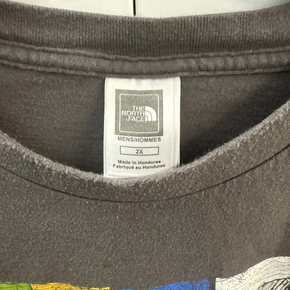 The North‎ Face Mens T-shirt XXL Blue Never Stop Exploring 2XL